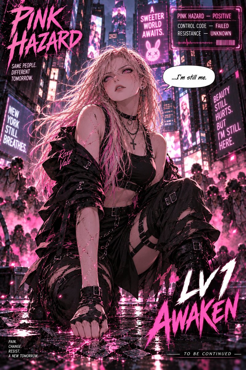 JaehoYangAuthor's tweet photo. 🩷 The virus was supposed to control everyone.
But Roxy didn’t obey.
Now the infection has given her something far more dangerous—freedom.
📖 PINK HAZARD
Available on Amazon Kindle, Apple Books &amp; Rakuten Kobo.
#PinkHazard #AmazonKindle #AppleBooks #Kobo #SciFiComics #Cyberpunk https://t.co/6C7D2K68Oq