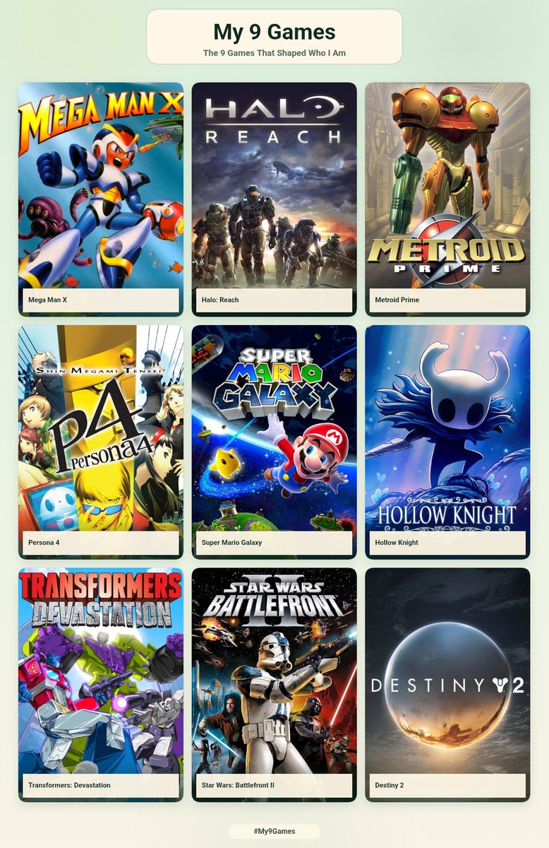Danswampman's tweet photo. My 9 games https://t.co/rUozldAte0