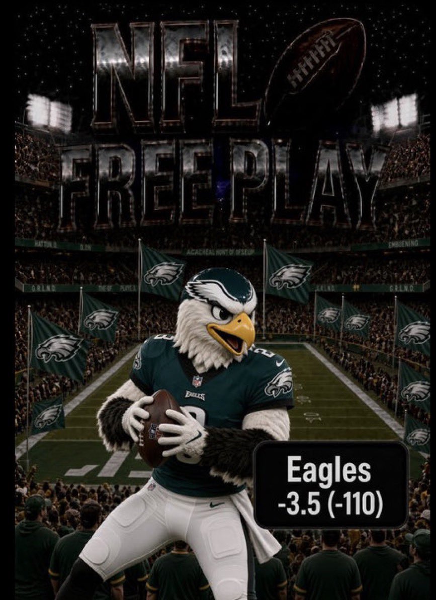 Ryhamvnkx's tweet photo. NFL🏈 MONDAY NIGHT 🔒! 

Eagles -3.5 (-110) 

LIKE = tailing! ❤️

@Playbook https://t.co/svmJAE8zis