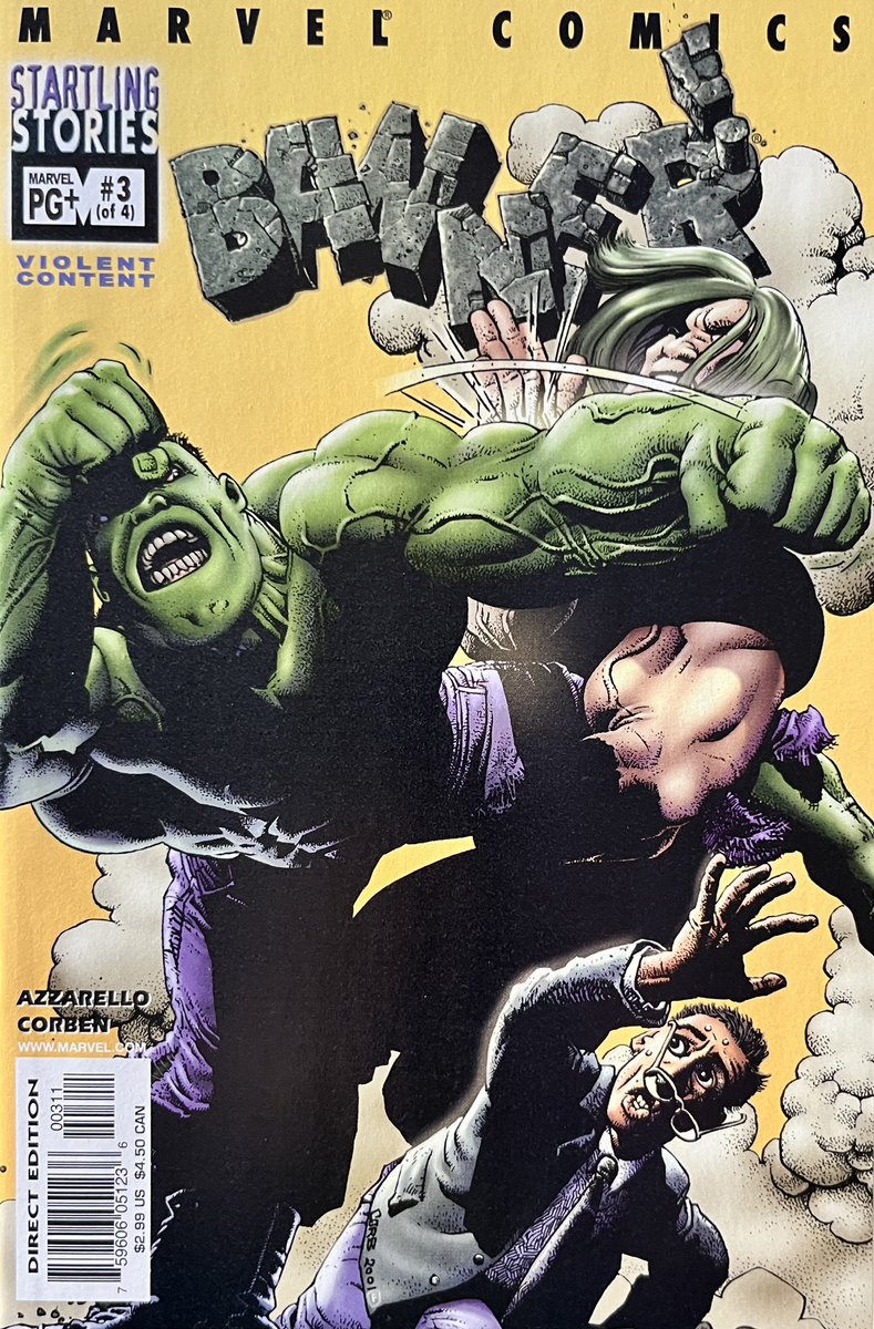 PowerCosmic13_'s tweet photo. A couple pages from BANNER #3 by #BrianAzzarello and #RichardCorben. Similar to my posts on the first two issues, but man, I can look at Corben’s hulk smashing all day long! https://t.co/wqPdZFCwpE