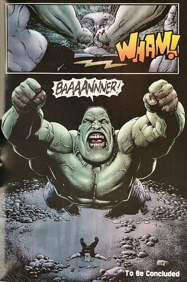PowerCosmic13_'s tweet photo. A couple pages from BANNER #3 by #BrianAzzarello and #RichardCorben. Similar to my posts on the first two issues, but man, I can look at Corben’s hulk smashing all day long! https://t.co/wqPdZFCwpE