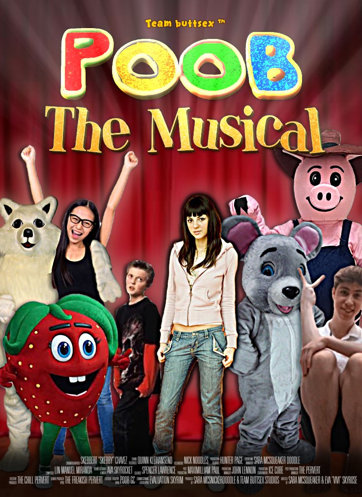squeakville's tweet photo. Ladies and gentlemen, twinks and pigs ... I present to you : The one and only β POOB THE MUSICAL ππ€πΌπ΅πΆπ releasing OCTOBER of 2006 #poobgc #poobtwt #poobmedia #poobmusical #poobthemusical https://t.co/BblZYBHaDN