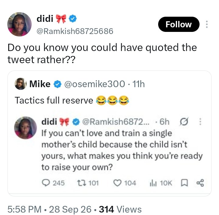osemike300's tweet photo. If I quote you make I bend 😂😂 https://t.co/uhkgWwiQlO