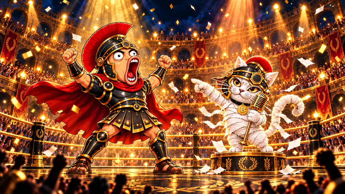 osk8cryptoio's tweet photo. Damas y caballeros… 🐱🎙️

HISPANO CAT ha tomado el micrófono.

En la otra esquina:
un guerrero con más confianza que estrategia. 🗿
El público está preparado.

HISPANO todavía no sabe contra quién pelea. 🥊🔥 https://t.co/5JBgIX6Yls