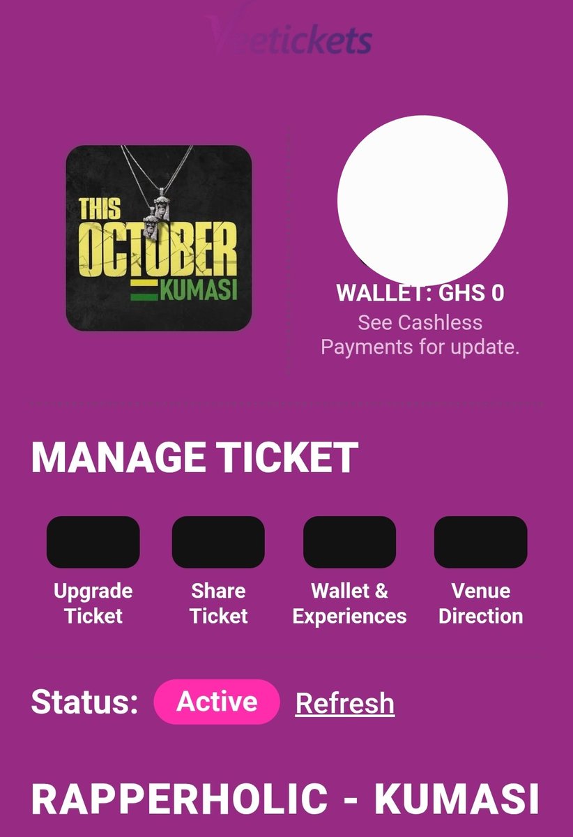 SiR_Rock1's tweet photo. @StubbornBishop, check DM for #RapperholicKumasi ticket.

Enjoy yourself 👊🏿 https://t.co/myGK4hBY2c