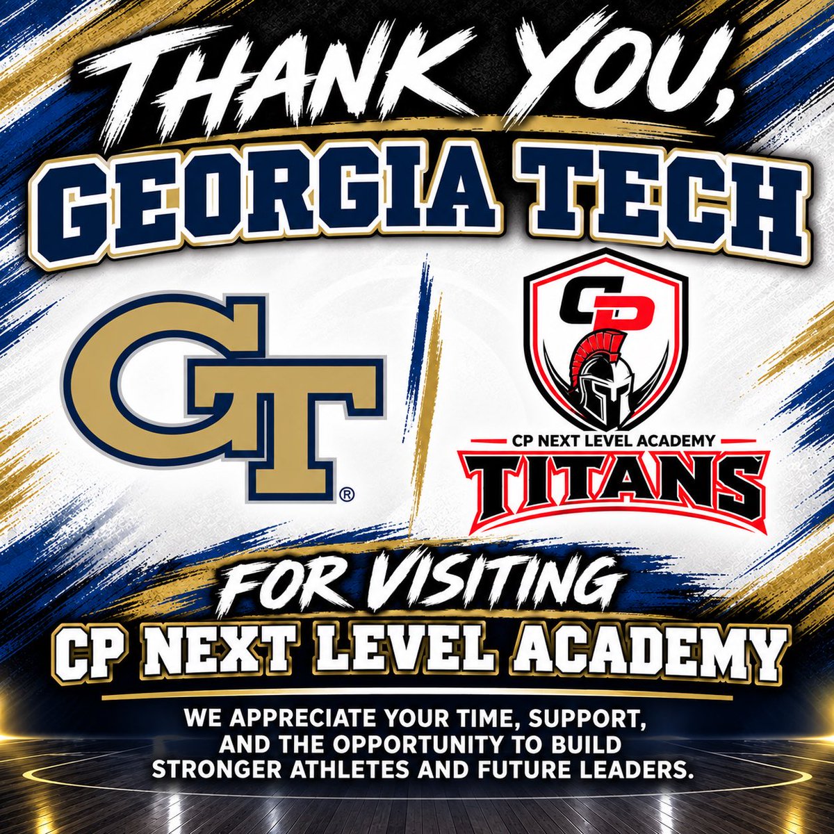NextLevel_CP's tweet photo. Thank you Georgia Tech @GTMBB for coming to our practice. https://t.co/cIMSUVddT2