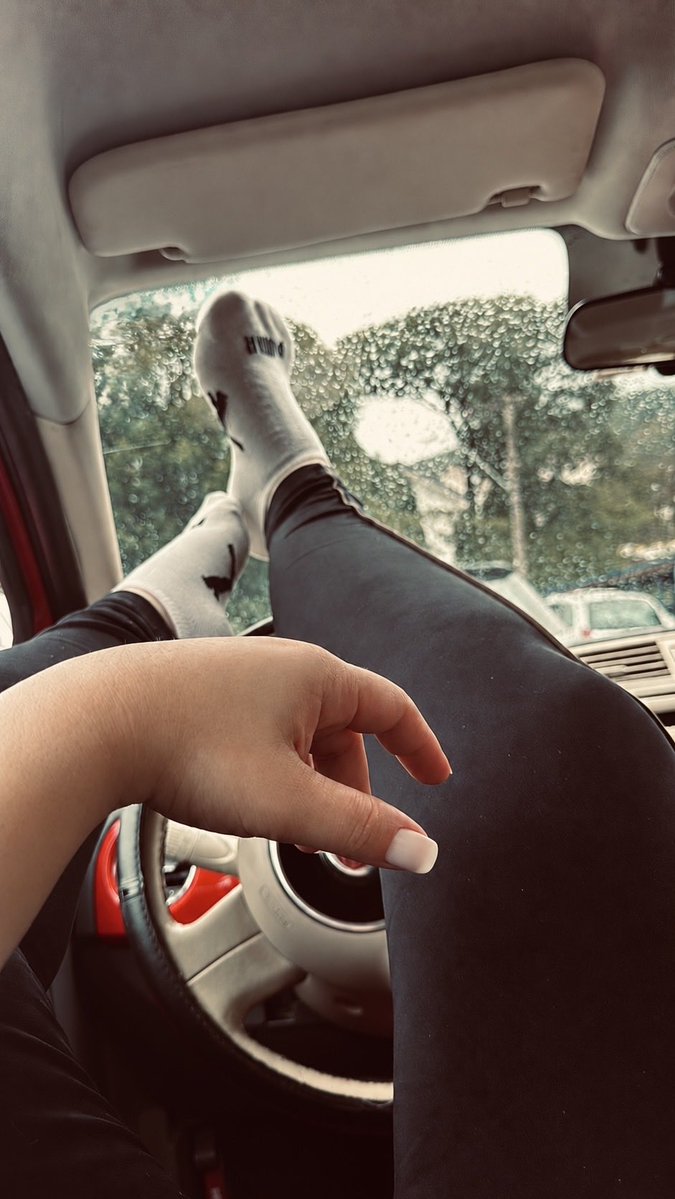 Mgaraah's tweet photo. Rainy day, feet up. Be honest: did you notice the view or the socks first? 👀🌧️

#FeetUp #RainyDay #SockLovers https://t.co/lxYnZ783Pr