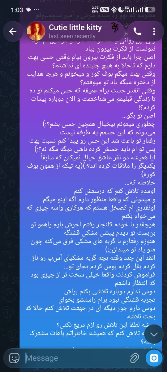 ucallmeraven's tweet photo. دوباره داره باهام حرف میزنه پس هورا:) https://t.co/UMhqxkLItC
