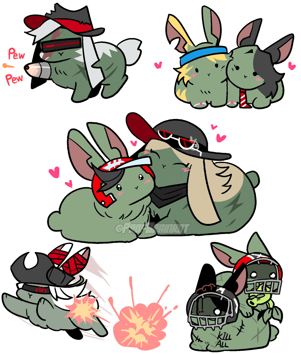 Profbrainrot's tweet photo. Undead bunnies #pvz #plantsvszombies #pvzoc https://t.co/gb4Kizzd7q