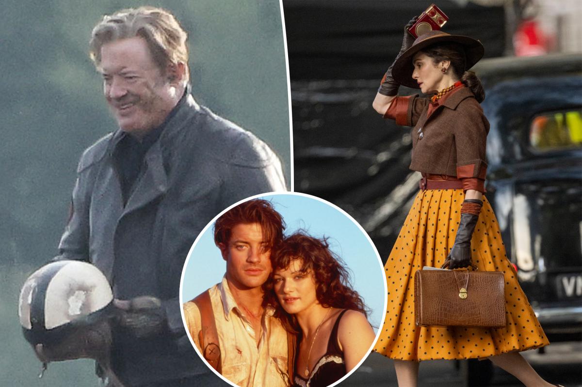 PageSix's tweet photo. Brendan Fraser and Rachel Weisz seen for the first time on ‘The Mummy 4’ set https://t.co/lZ2noYTBRO https://t.co/rhyOJeHDkH