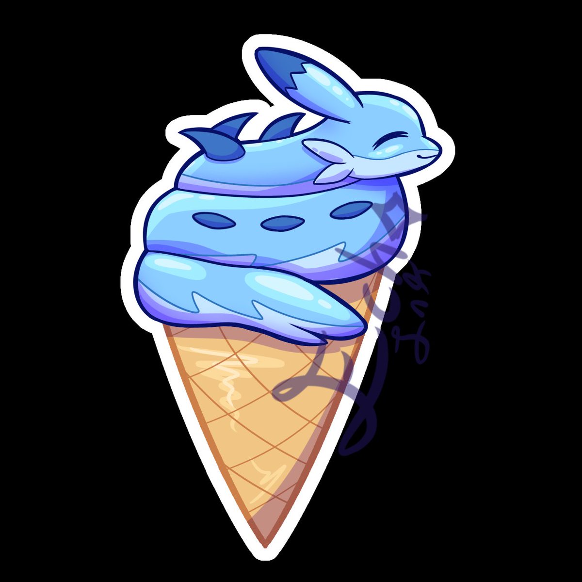 Echovyn_Ink's tweet photo. I'm having some more fun with Palworld stuff :3 

Chillet icecream

#Palworld #Chillet #fanart https://t.co/FfHV6q4dTa