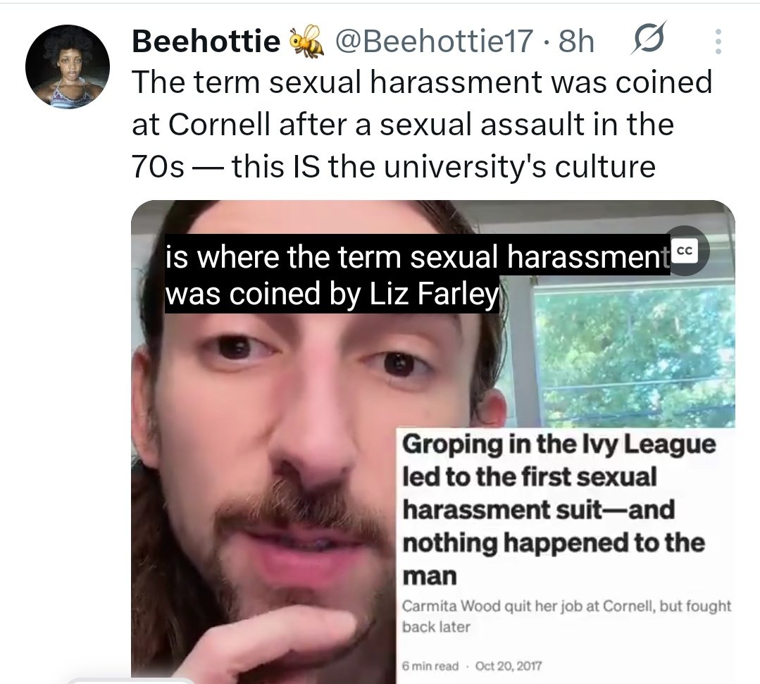 CarrieCnh12's tweet photo. Earlier I made a post about the medical field being rife with rapists and predators, and I had no idea Cornell's school of medicine had settled a class action for over $1 Billion because one of the assistant professors raped and sexually assaulted patients. 
Shut down that school https://t.co/MGwZl2A8pi