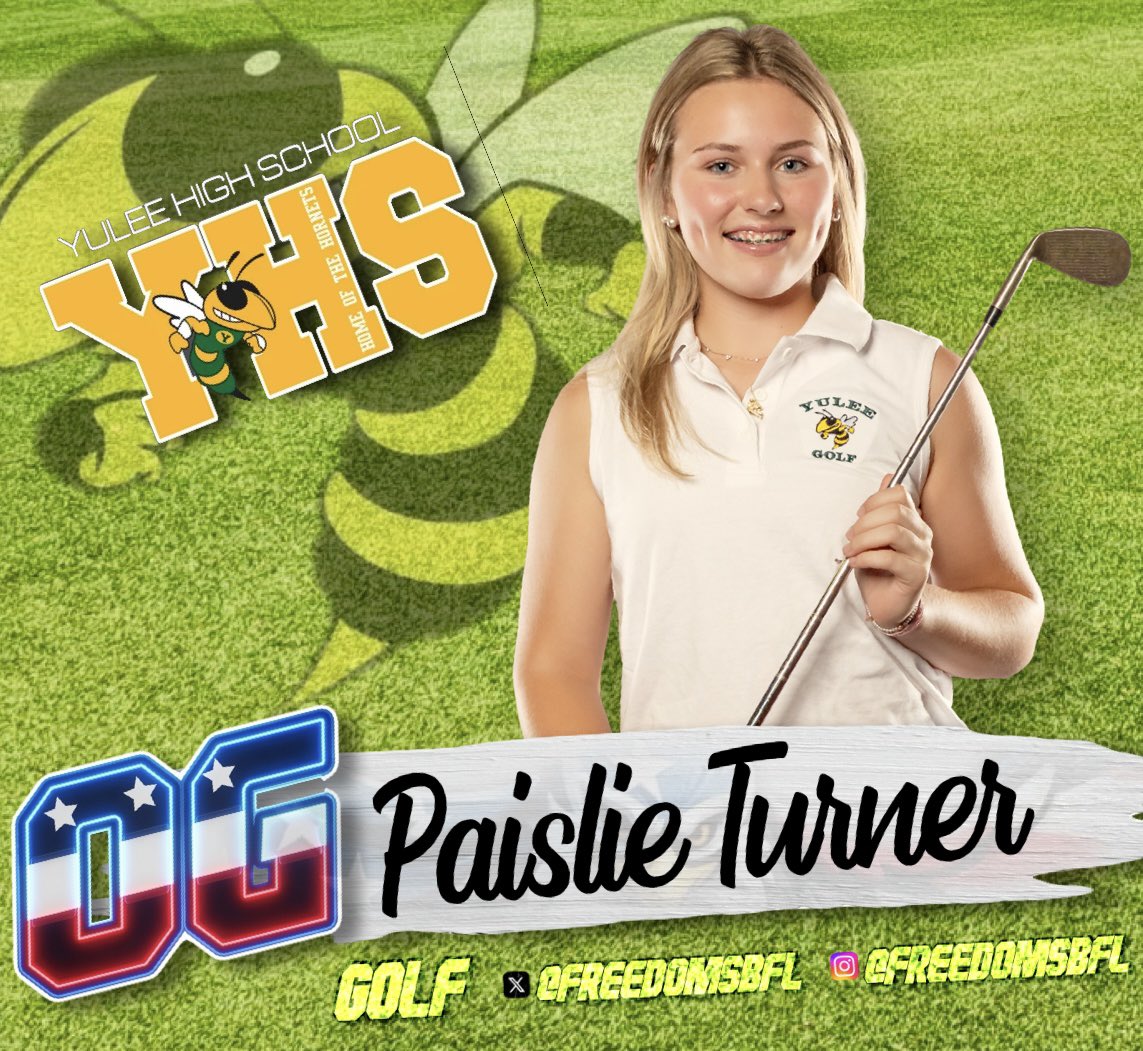 FREEDOMSBFL's tweet photo. Congratulations to Paislie Turner(2029) off of Freedom(OG)18u for making her Yulee High School Varsity Golf team. Hard work pays off! ALL ABOUT THE GIRLS SOFTBALL #OG #Since2019 #HardWorkPaysOff #FreedomGirlsRule #Golf @FREEDOMSBFL https://t.co/BLhAEoYoxX