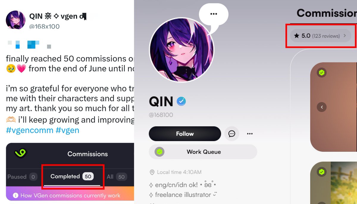 Fururunola's tweet photo. You’ve delivered a total of 123 commissions. So are you saying you finished over 70 commissions within 48 days? I find that number quite astonishing. Are these pieces truly hand-drawn?
#vgenartist https://t.co/08WAwavyke