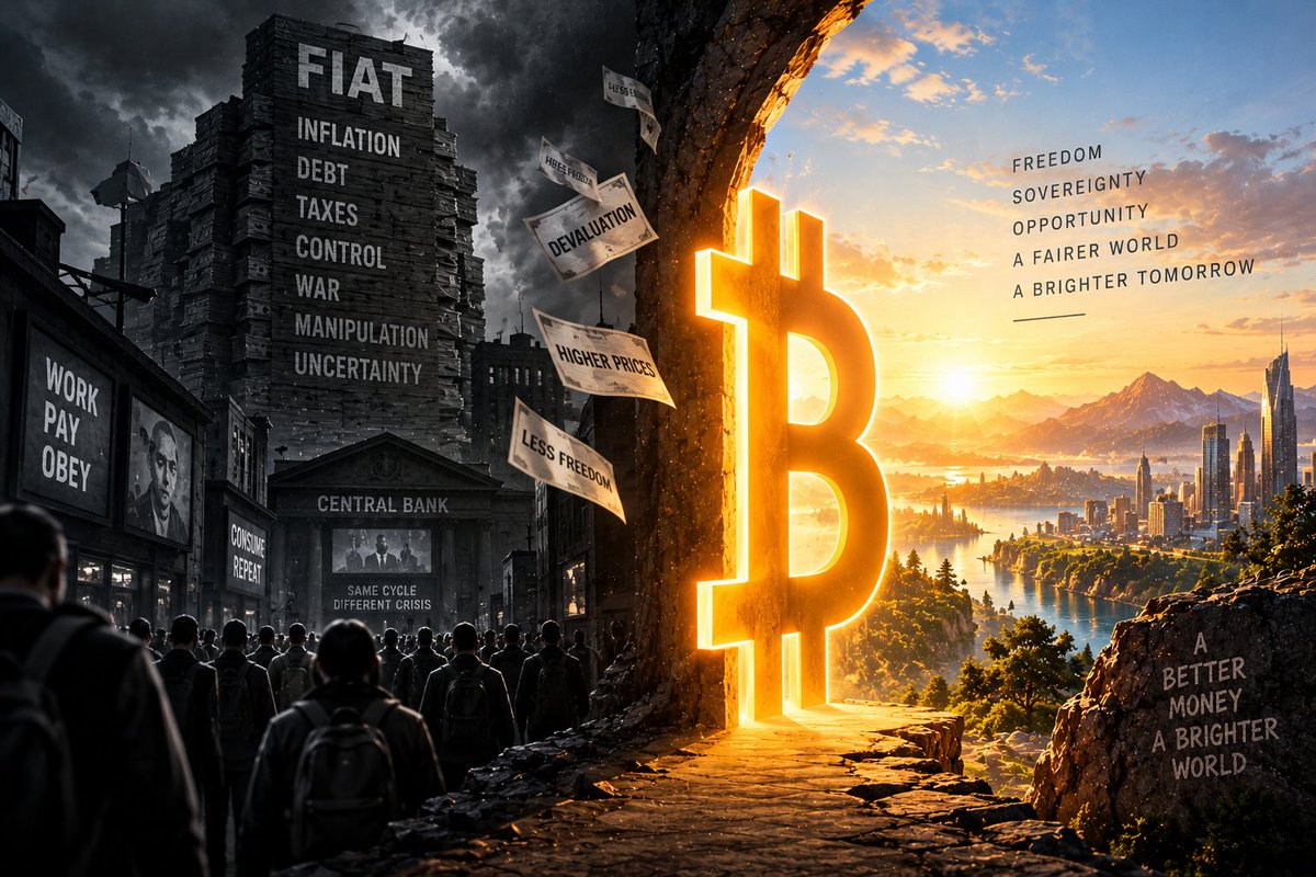 HodlOnSF's tweet photo. Old money runs on trust.

Bitcoin runs on rules.

One can be changed.

The other can be verified. https://t.co/YP84JyddBT