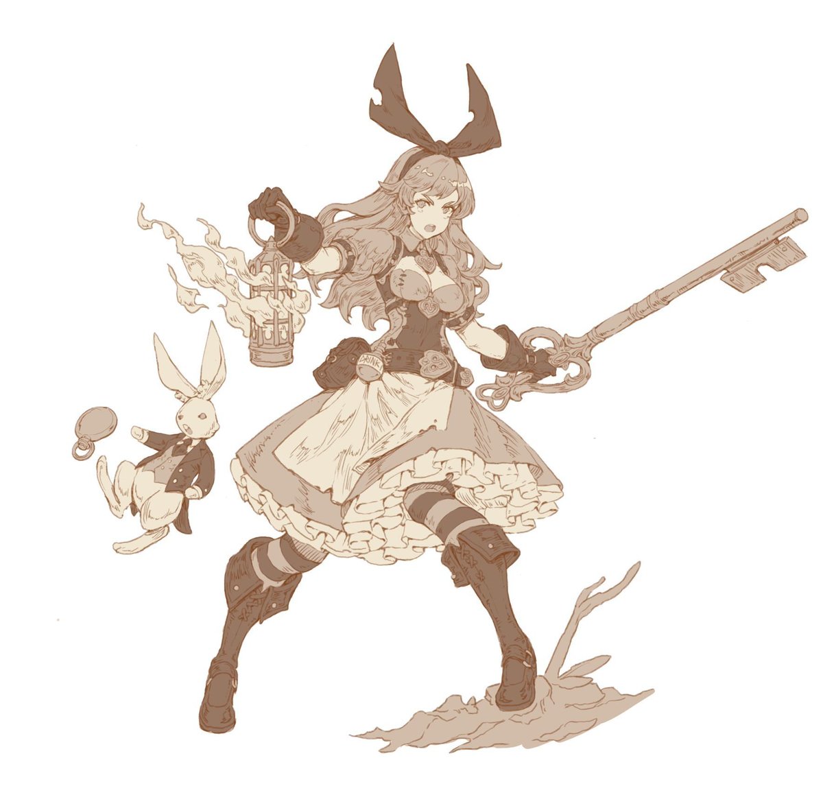 nrcgray's tweet photo. Alice in Wonderland lineart: https://t.co/RwOdiMGFWQ