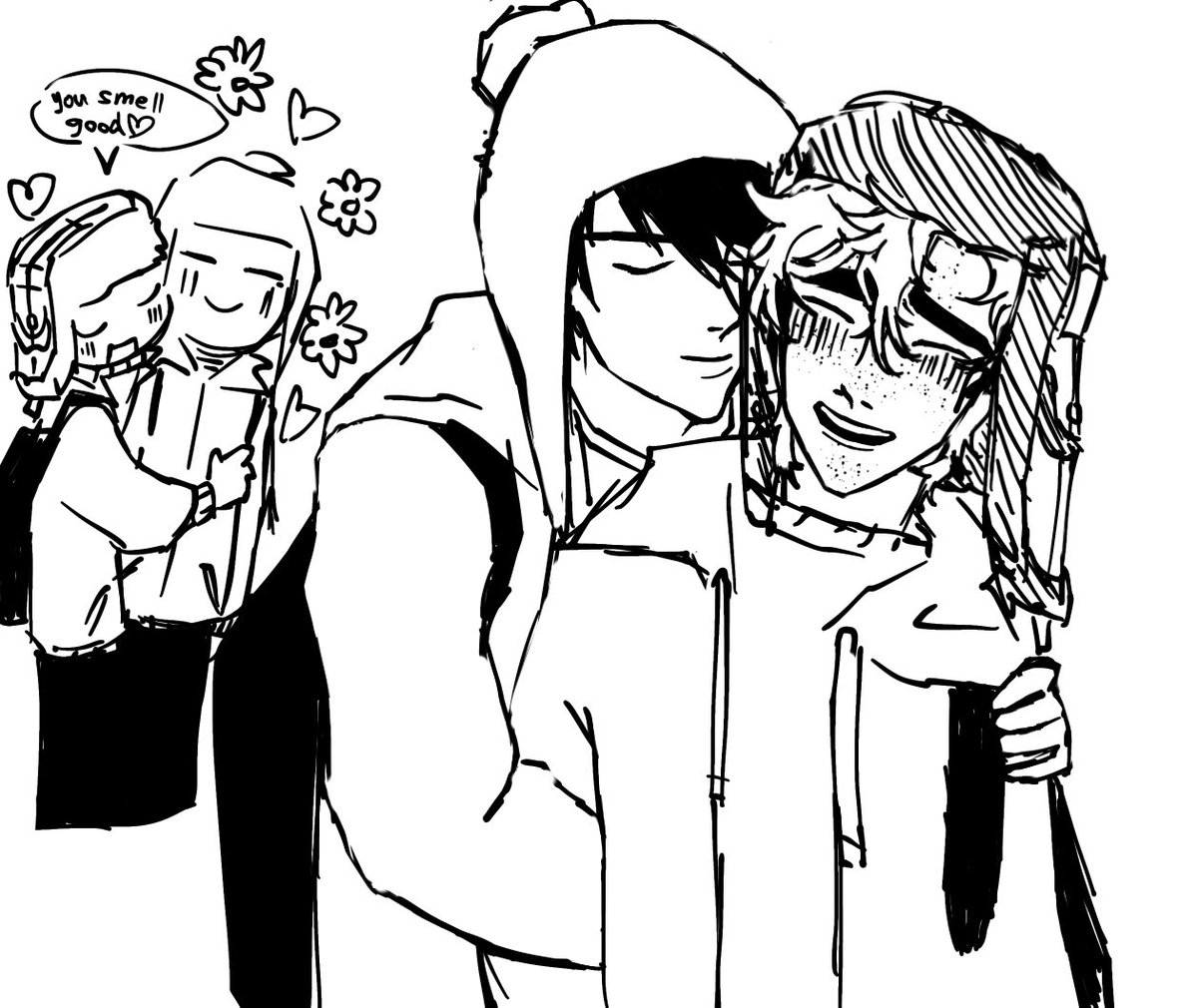 keiulf's tweet photo. another hc
before heading out to school/work, they always smell each other’s cologne
#spcryle #cryle https://t.co/mMieh5LSfy