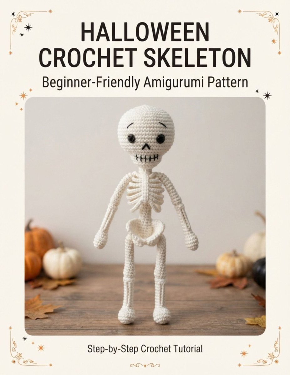 timigig's tweet photo. Halloween Crochet Skeleton Free Pdf #crochet #amigurumi #halloweencrochet get it here : https://t.co/m3YOoeLx6j https://t.co/2K7DlI9kKw