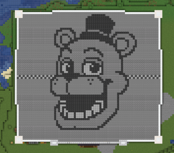 CharltonN2's tweet photo. I made a Freddy for da roof and a Freddy for da sign 🐻

(with the help of @8RadOcto8) https://t.co/sEkrmI7b6D