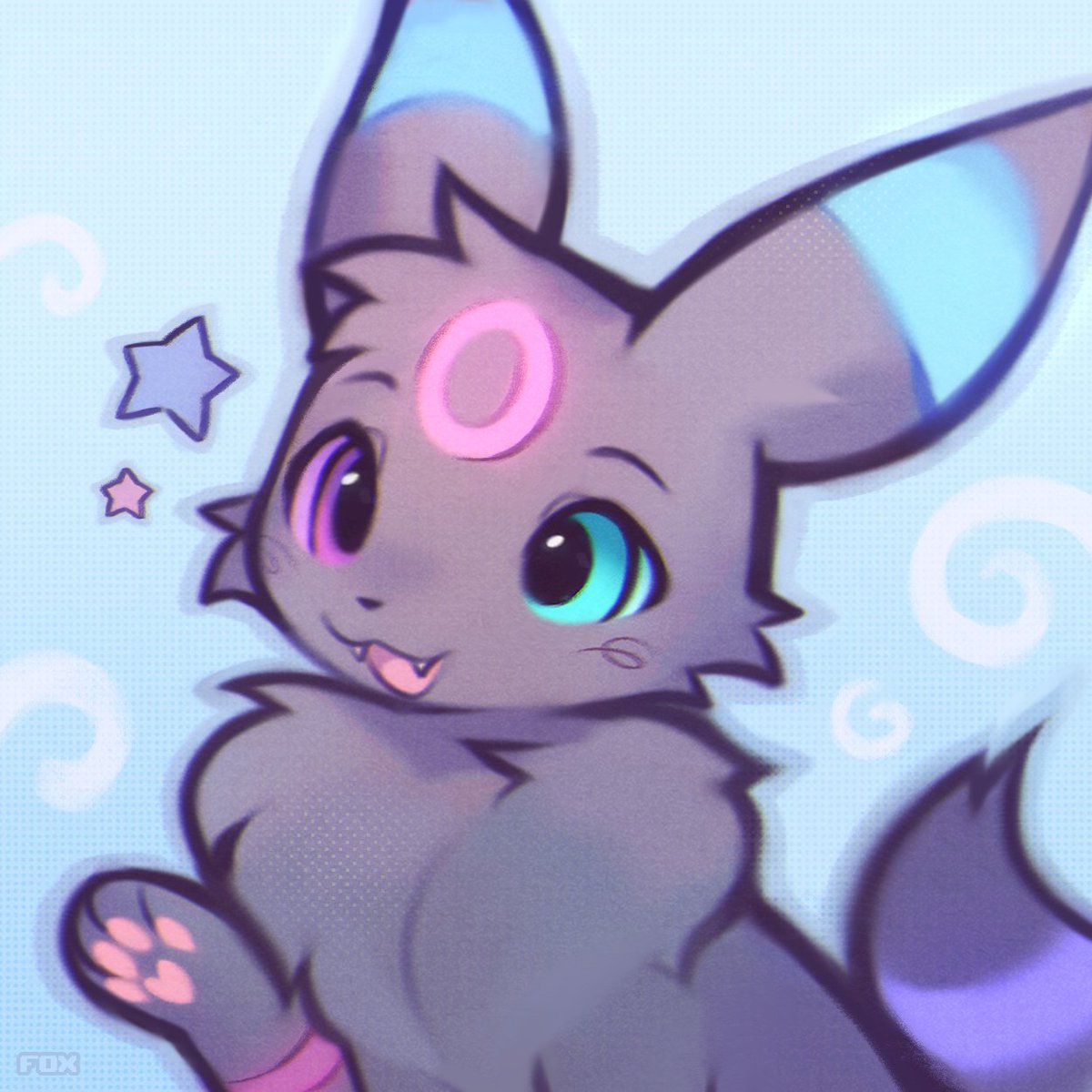 foxdoodles_'s tweet photo. umbreon icon comm 🩵 https://t.co/U4mCR4goaO