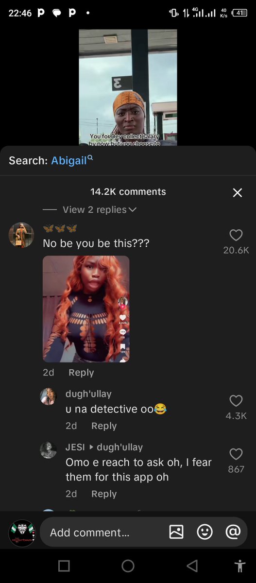 blesse43927's tweet photo. Omo tiktok people sabi investigate ehhh . Se as dem catch her once😂😂😂 https://t.co/uvMiScFpCn