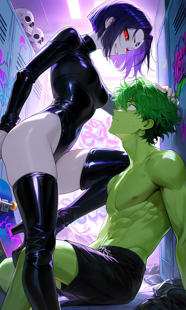 AdmirerOfAnime's tweet photo. Raven & Beast Boy ~ Teasing Start (Free) 💚🖤
https://t.co/wccZPzYkcV
#teentitans #teentitansgo #Raven #beastboy #Trex #gorilla #octopus #tentacles #AINinja https://t.co/yxfKKtRKvO