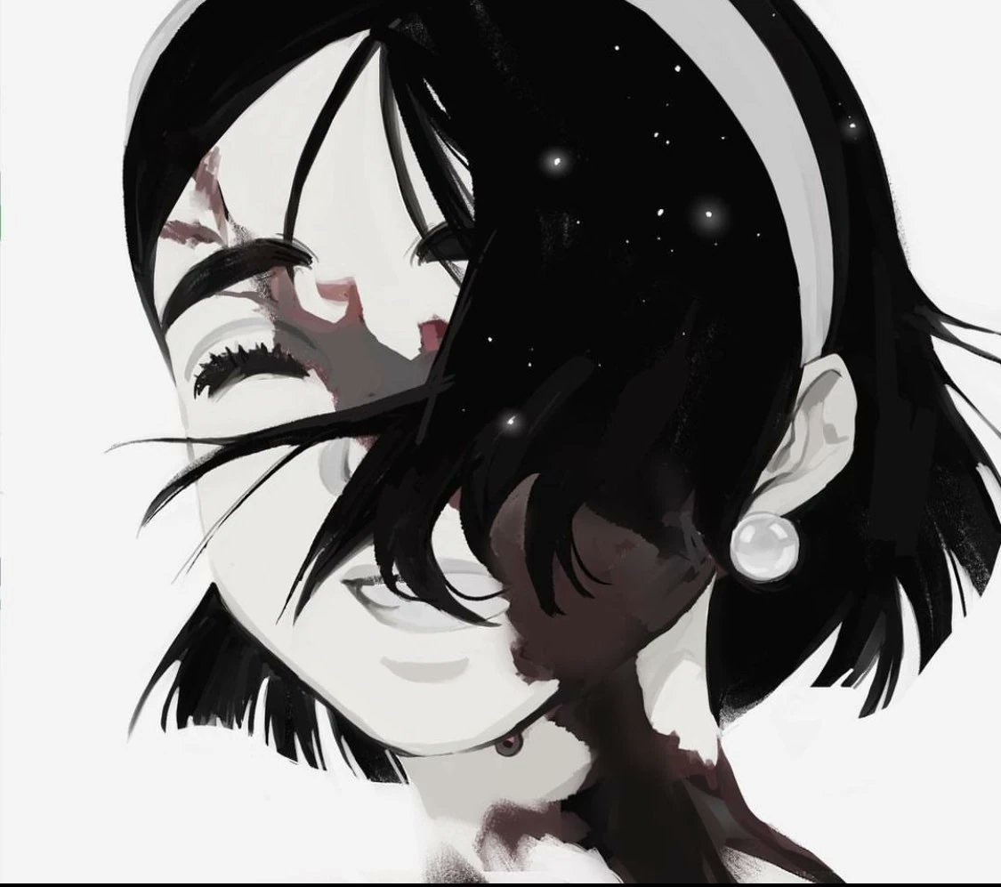 CalmingVisiona1's tweet photo. I think it's beautiful how Sua is constantly associated with the stars and the universe. Even her pearl earring looks like a moon and you can also see little stars scattered throughout her hair in some illustrations. Gosh I love her celestial aesthetic so much. https://t.co/OdpED6NMJ2