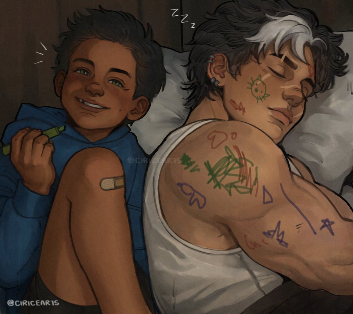 ciricearts's tweet photo. big brother &amp; little brother rep:9! #jasontodd #damianwayne https://t.co/hWSGtEh62t
