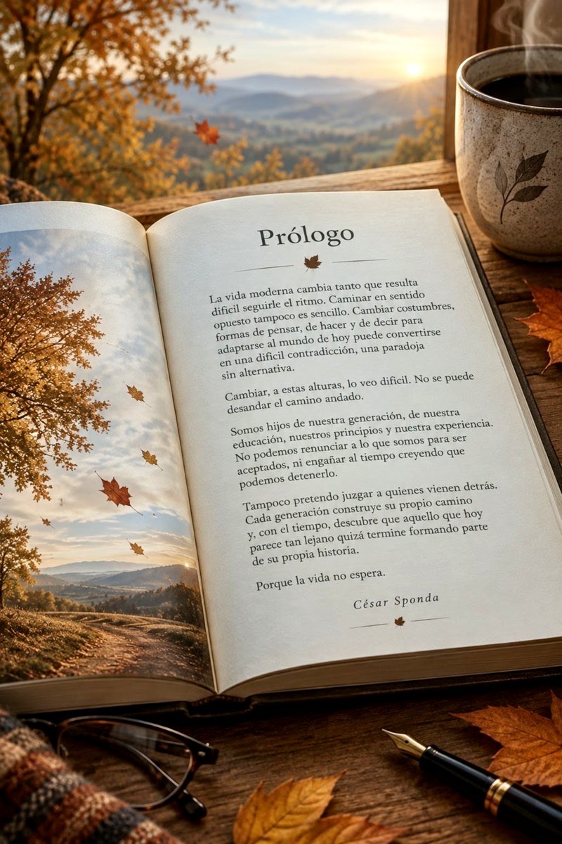 CesarSponda's tweet photo. «La vida no espera», 2026
César Sponda
#libros 

El 17 de diciembre de 2026 cobrará un sentido muy especial la publicación de un libro generacional; no escrito para criticar, sino para buscar ese punto medio entre aquello que nos separa y todo lo que, a pesar del tiempo, nos une. https://t.co/GgOyTtR6MY