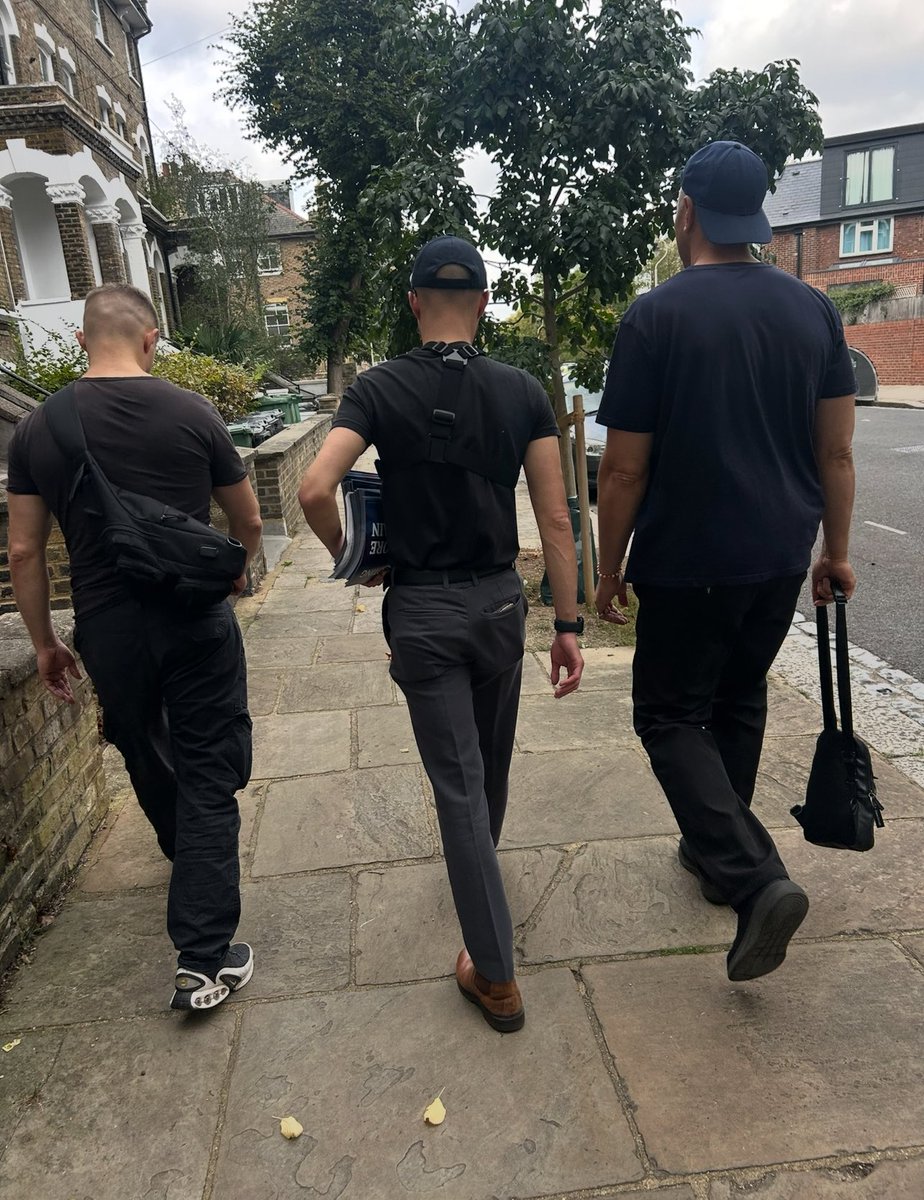 Restoreldn's tweet photo. As a result of an onslaught of left-wing thuggery over the weekend, Restore Britain volunteers have been forced to continue their campaign in Holborn and St Pancras with a full security team.

Yesterday the team reached the scene within minutes of a disturbance and one deranged harasser was detained in the street and arrested.

The Anti-British mob does not get to decide who campaigns on our streets.

We will not be intimidated. We will not be silenced.

We will Restore Britain.