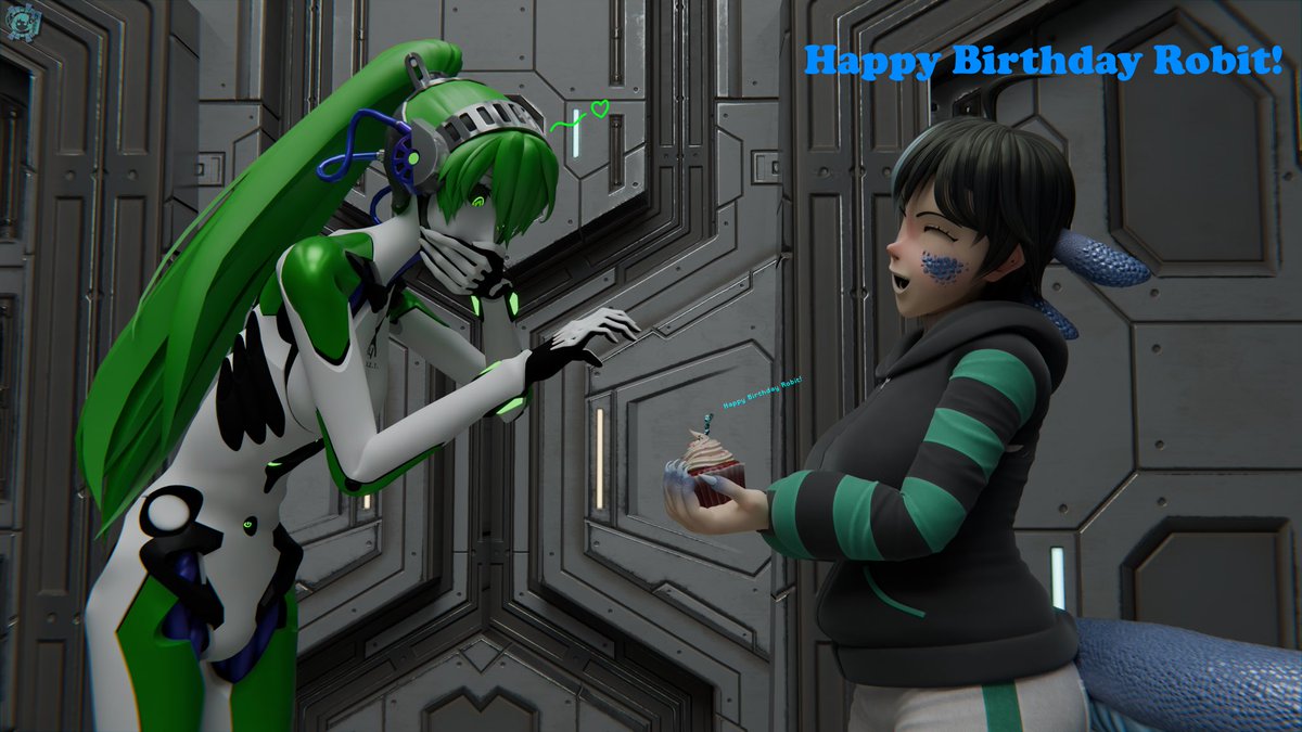Zachary55228275's tweet photo. Today’s post is gonna be 2 picks I got related to robit’s birthday. The first is older and the second is the newest… so umm, happy belated birthday dork droid.

Renders by: @MelodicRobotics 

Melody, Mobi, and Tormi models made by: @lithiumlord1 

Robit belongs to: @Agent_Uric https://t.co/SMyEFqZpcu
