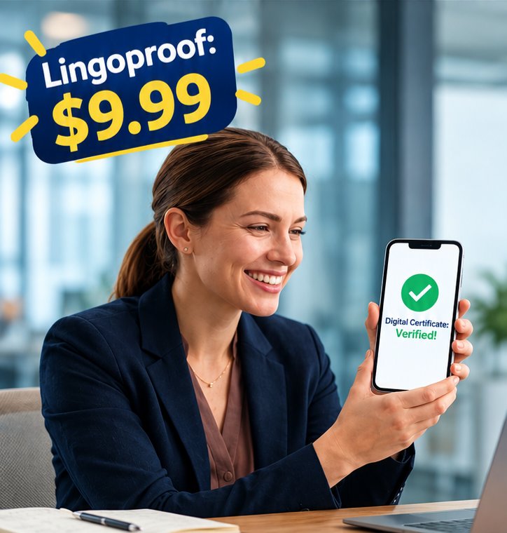 Lingoproof's tweet photo. Swipe to see how traditional tests drain your wallet. ➡️
​Don't let $210+ fees and stress stop your dream job. Verify your English instantly for just $9.99! 🚀
​🔗 https://t.co/DLS12Ttr2M
​#EnglishCertificate #CareerGrowth https://t.co/zxdUMo314N