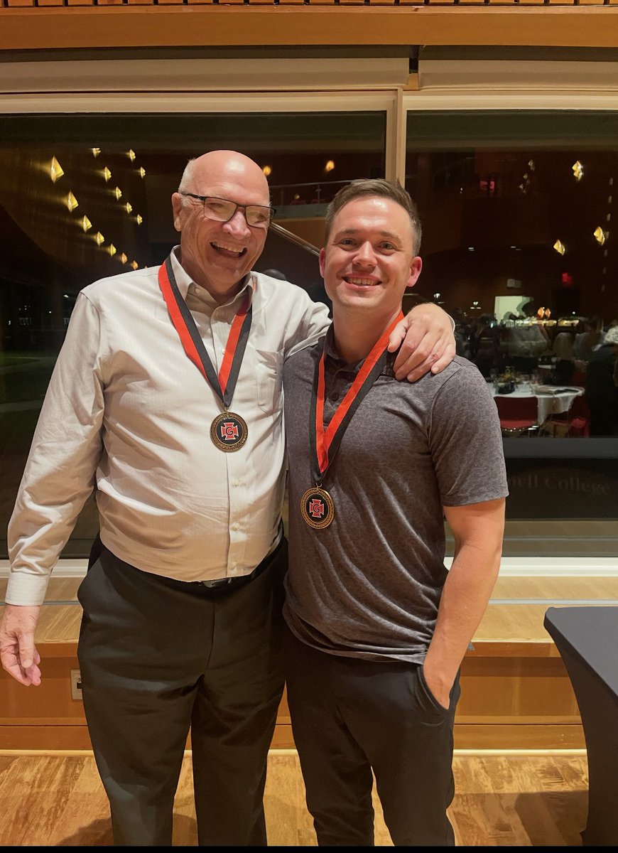 GCPioneerHoops's tweet photo. This past weekend we were proud to have Jack Taylor ’15— the NCAA record holder for 138 points in a single game — and Coach Dave Arseneault SR. - All Time Wins Leader- honored with induction into the Grinnell College Hall of Fame.
Congratulations To two Grinnell Legends!⚫️🔴 https://t.co/TmXQGDOa2m
