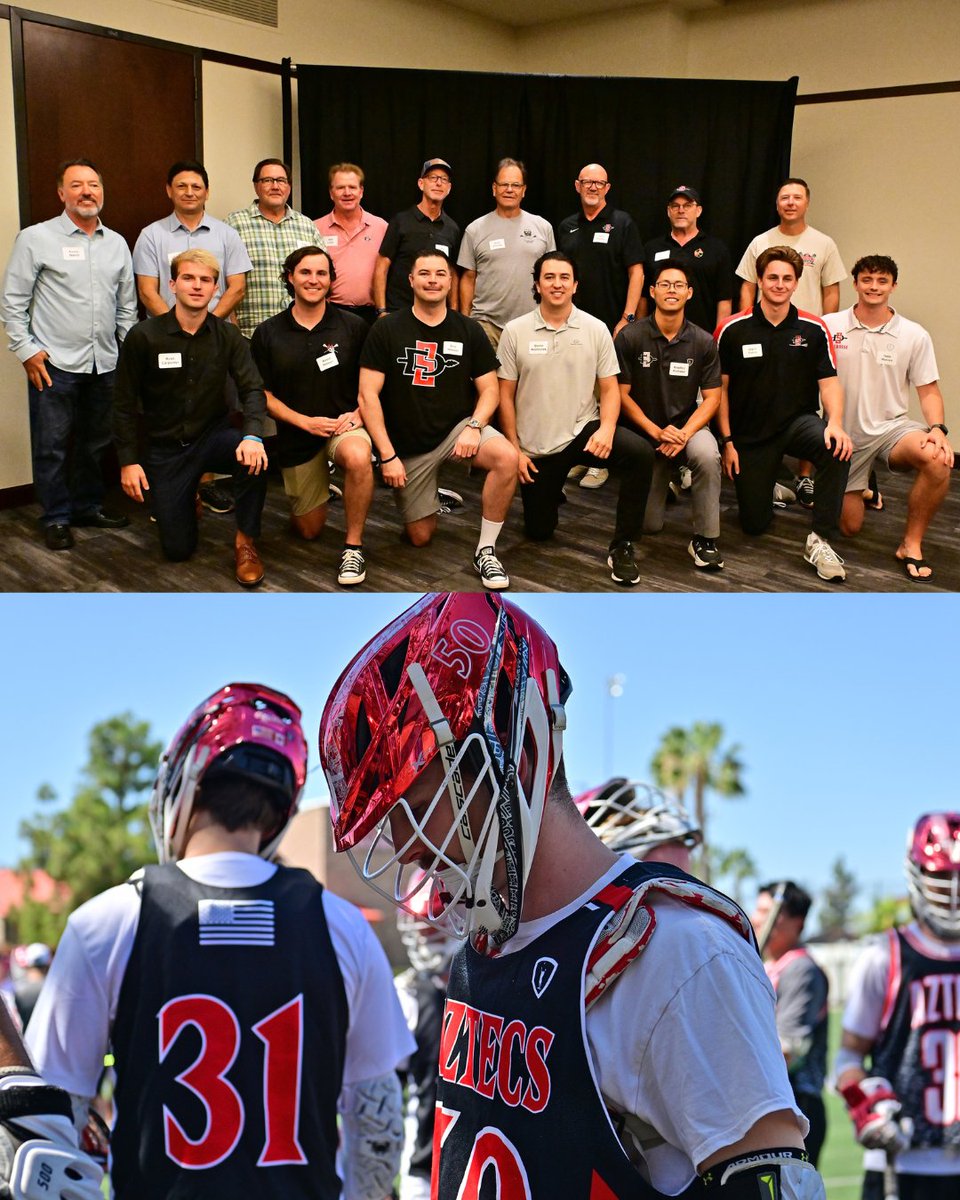 sdsualumni's tweet photo. Celebrating 50 years of Aztec Lacrosse!🥍

From longtime alumni to today’s students, the @sdsumenslacrosse community came together to celebrate five decades of tradition and honor those who shaped the club.

Read more: https://t.co/vkgKOCyW6y https://t.co/0hAfdEwM51