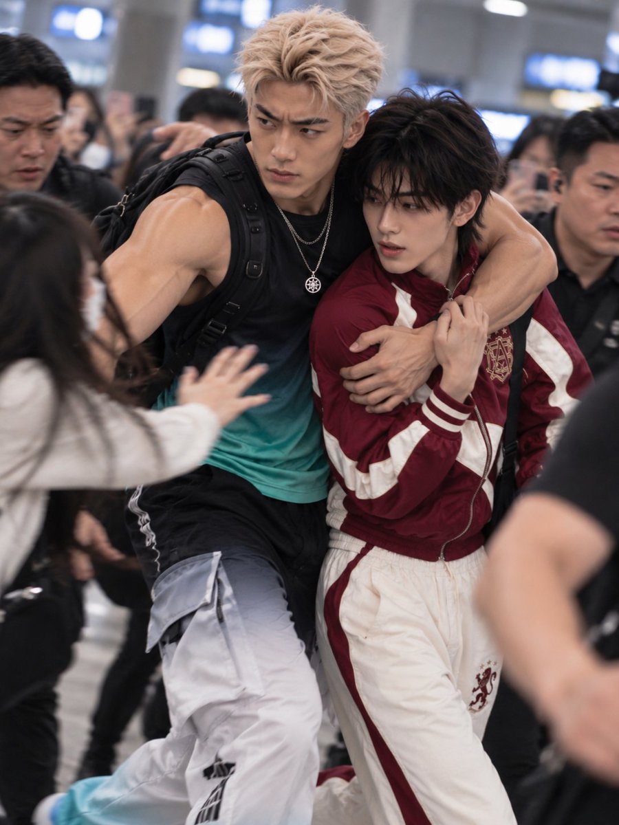 HXN_NEWS's tweet photo. Foi o Seo Chan indo proteger ele hahaha 🤧🤣
protegendo o irmão mais novo.

#HXN_LABELS https://t.co/cQ6nEuk3st