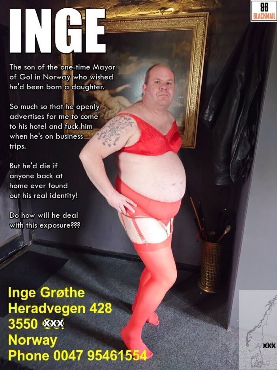 Daddyblackmaill's tweet photo. Some people just can't be exposed often enough. There's nothing Inge won't do. You know why?  That's right: blackmail.  #Bareback use by strangers? Check. Public use? Check. Full ladies' toiler service? Check. Her father would be so proud .... https://t.co/5JlwoNmZ5h