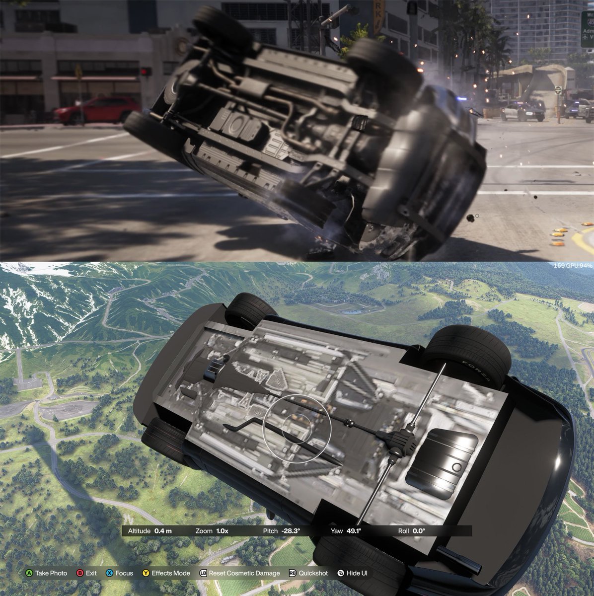 TheCanadianGTR's tweet photo. A 6-month difference between the vehicle underside in GTA 6 and Forza Horizon 6.

#GTA6 #GTAVI #ForzaHorizon6 #FH6 #ForzaShare https://t.co/5Wbeu8dXgQ