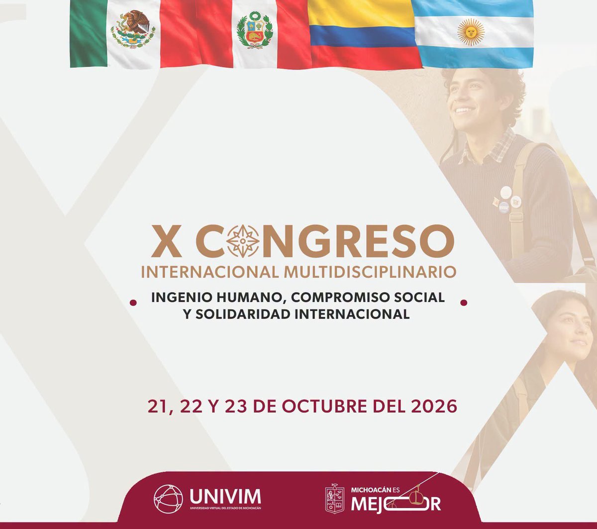 UNIVIMoficial's tweet photo. 🎓 ¡X Congreso Internacional Multidisciplinario UNIVIM!

🔗 Conoce todos los detalles y prepárate para participar:
https://t.co/3mUtx285VH

🌎 ¡Te esperamos en el X Congreso Internacional Multidisciplinario UNIVIM!

#MichoacánEsMejor #ConectaUNIVIM https://t.co/kl8rUTjUwc