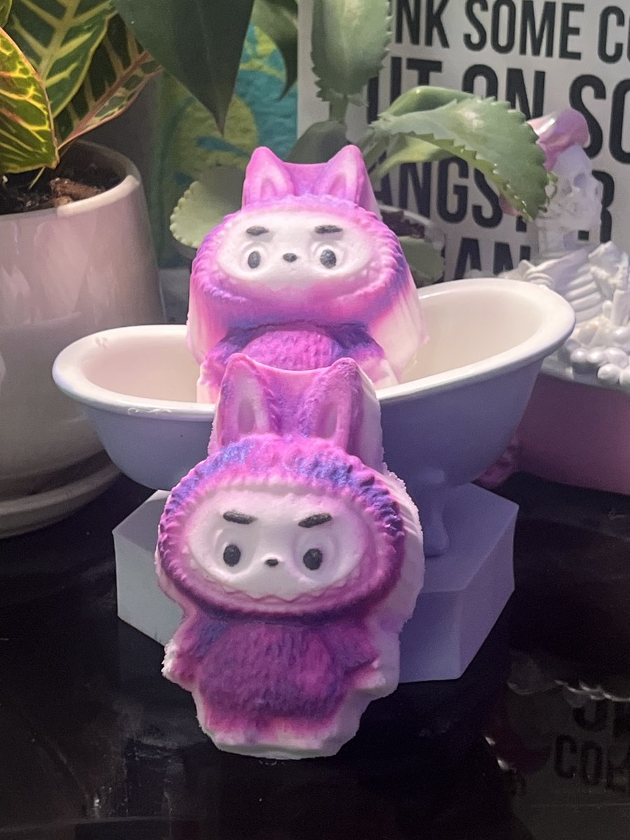 JumpyJellybean_'s tweet photo. Down to the last THREE Ramune scented Labubu shaped bath bombs! 

Don't wait these colorful bath bombs are highly scented, moisturizing and skin softening BUT the best part NON STAINING! 
https://t.co/M9uvmyMVGN https://t.co/Q2CLaJjk6C