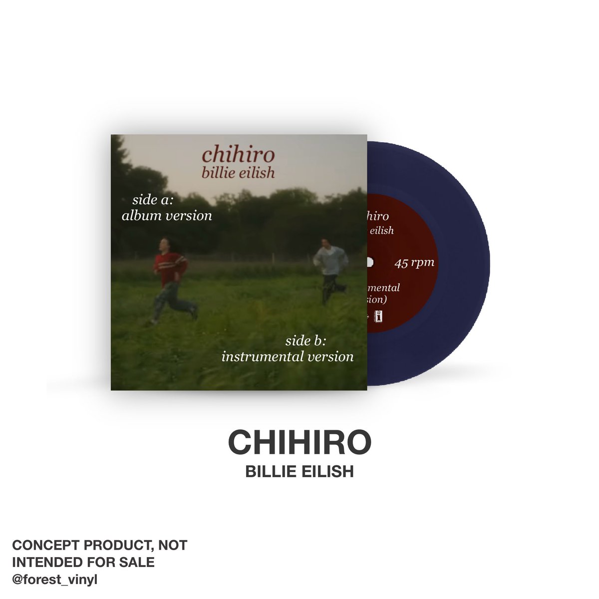 forest_vinyl's tweet photo. Billie Eilish - CHIHIRO 🚪💙
+ Instrumental
Pressed on dark blue 7” vinyl
@billieeilish 
#billieeilish #chihiro #hmhas #vinyl #vinylconcept https://t.co/YiRJxdZmP0