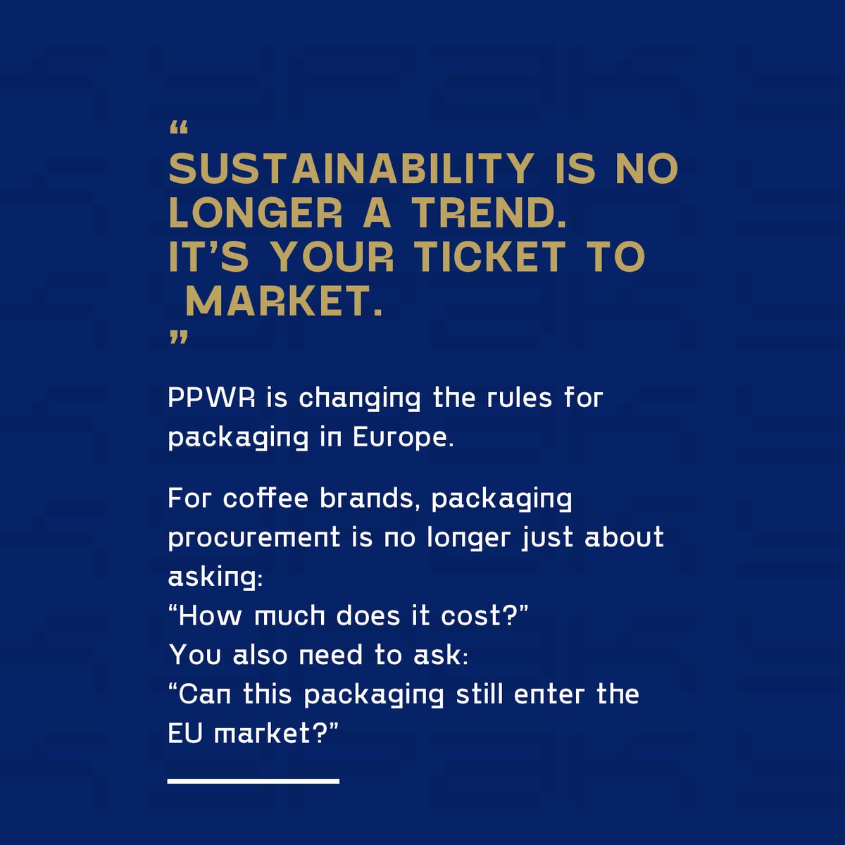 DanetteLucek's tweet photo. Is your coffee packaging PPWR-ready? “Recyclable” doesn’t always answer the key questions. Check the material structure, barrier performance, valve and zipper compatibility, and supplier documentation. The goal: balance compliance, protection, and https://t.co/7Ouom0gHXY