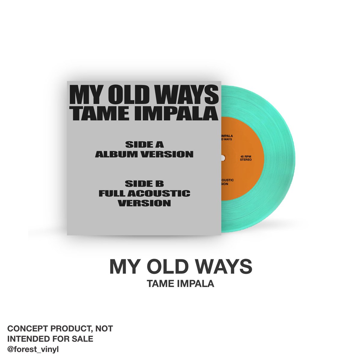 forest_vinyl's tweet photo. Tame Impala - My Old Ways 🎹🤍
+ Full Acoustic Version
Pressed on “coke bottle clear” 7” vinyl
@tameimpala 
#tameimpala #myoldways #deadbeat #vinyl #vinylconcept https://t.co/qbVVb6abeL