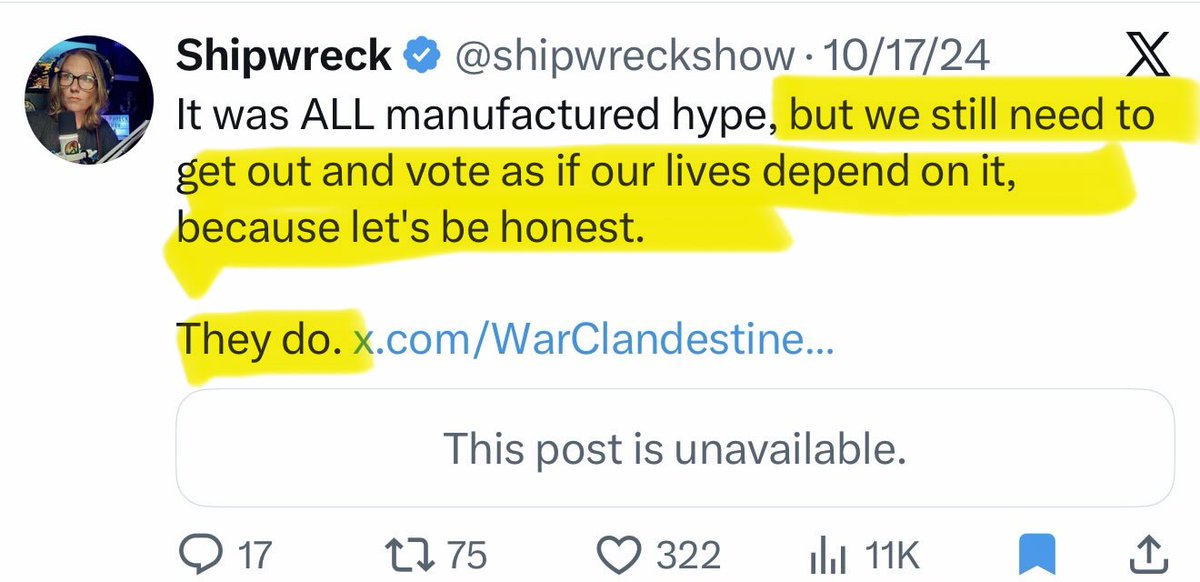 njoyzgrl81's tweet photo. Is it just ignorance? Hypocrisy? Or engagement farming and a paid grift? 
@shipwreckshow  you have every right not to vote, that’s your freedom to exercise. 
You targeting people encouraging Americans to vote, is shady af. 
 All of these are you, but who are you really? 
Ignorant, a hypocrite or on that paid chaos agent grift?