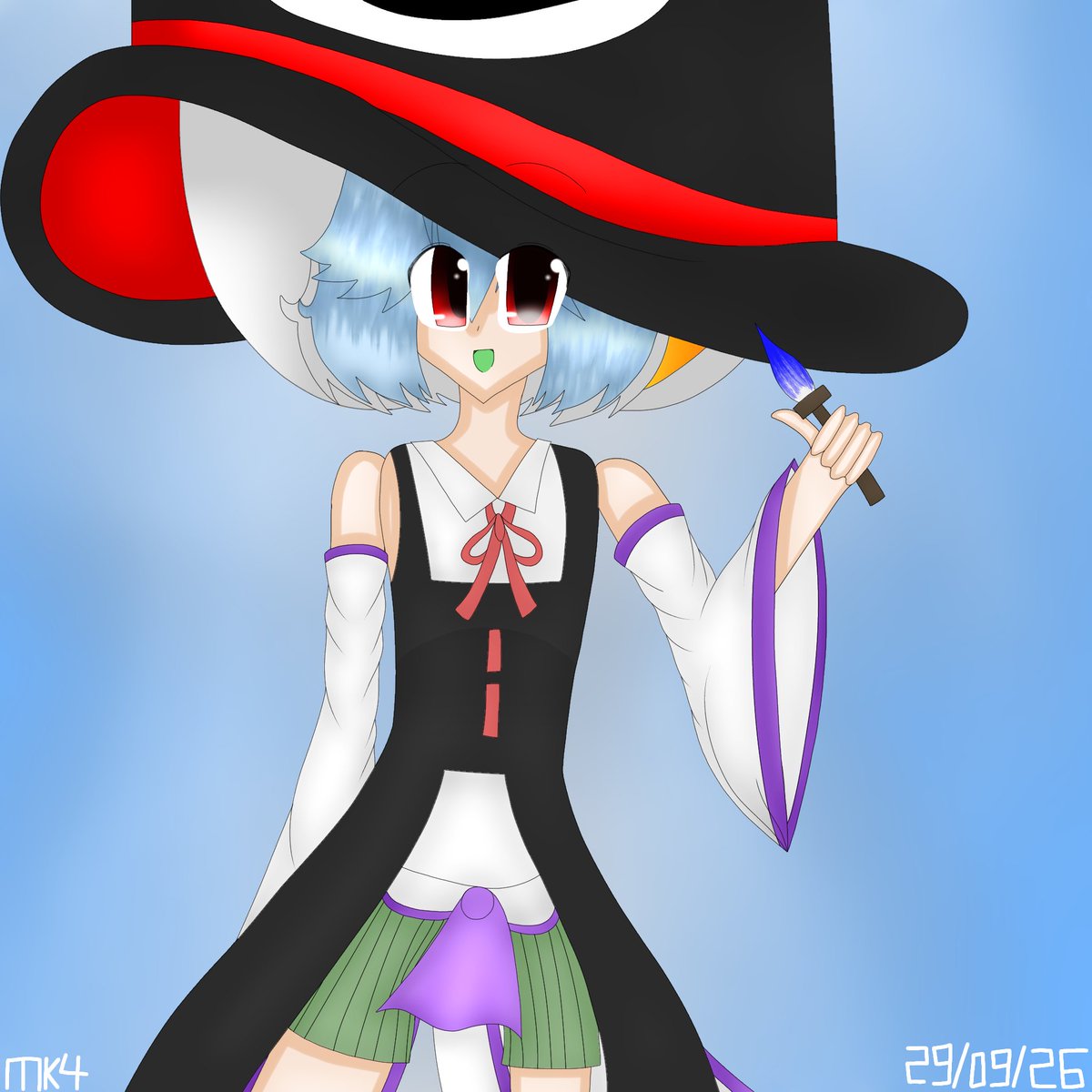 mikakim444's tweet photo. My oc cosplaying the tsubakura enraku https://t.co/cn2d3GDHVt