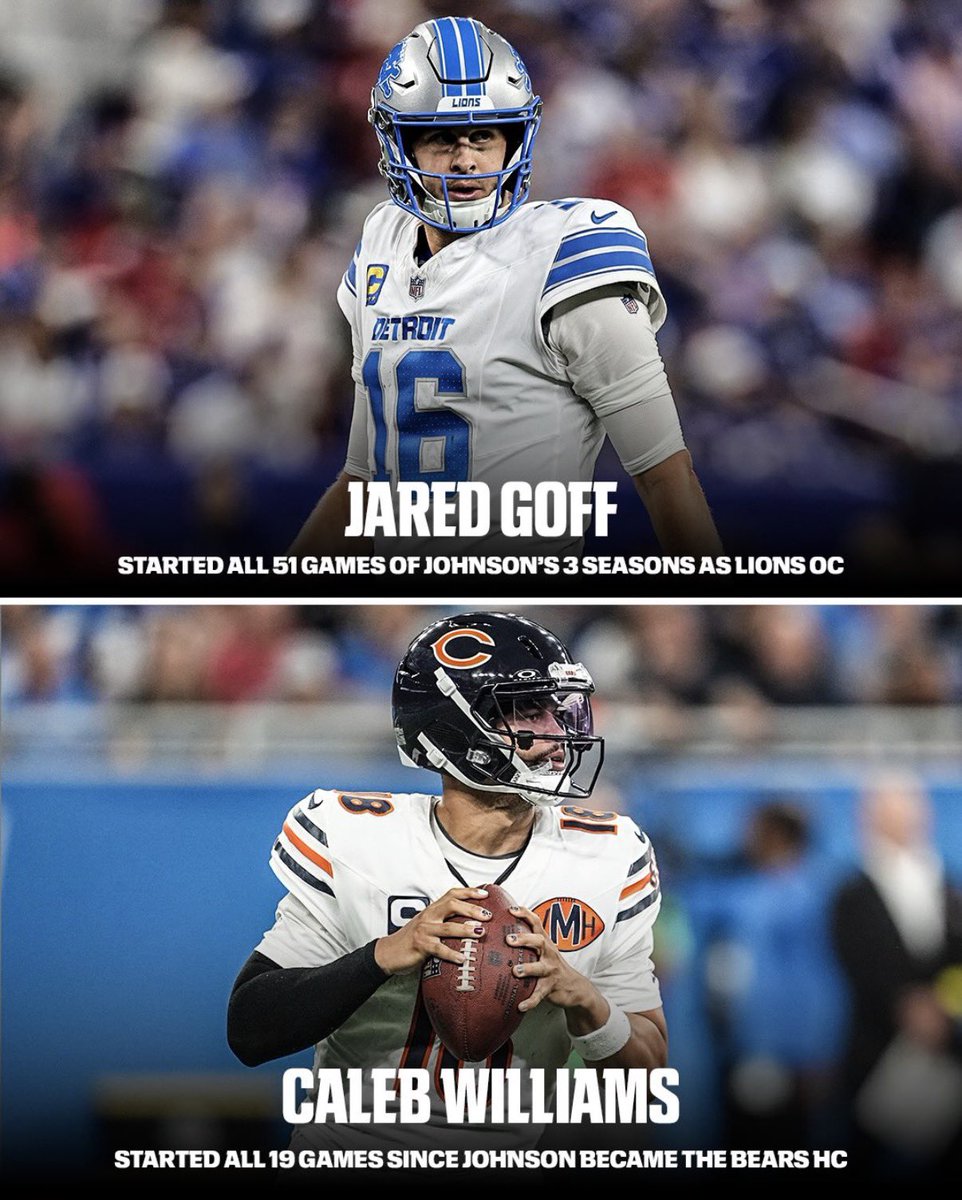 AdamSchefter's tweet photo. A first tonight for Bears HC Ben Johnson: https://t.co/bi3BaKQSco