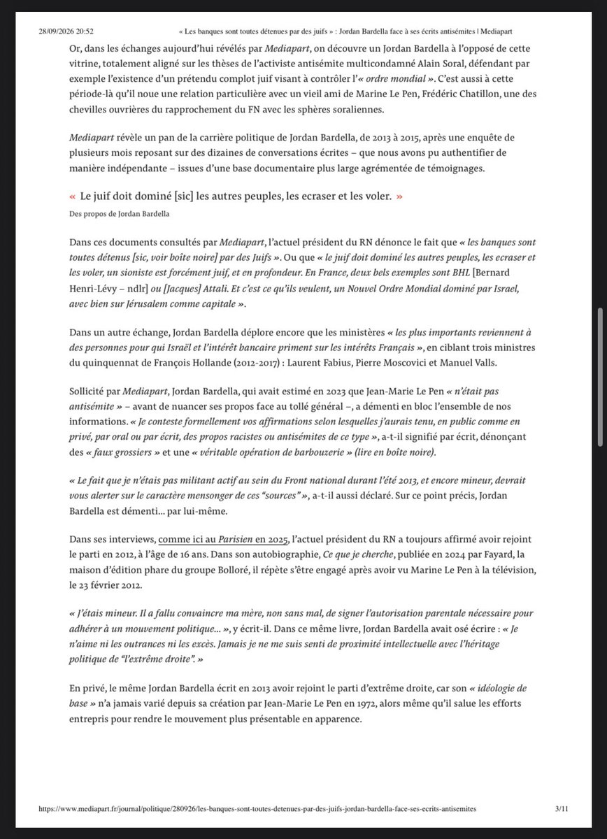 General2goche's tweet photo. L’article complet de #Mediapart sur #Bardella

Thread 🧵 https://t.co/6YfZgE4sFI