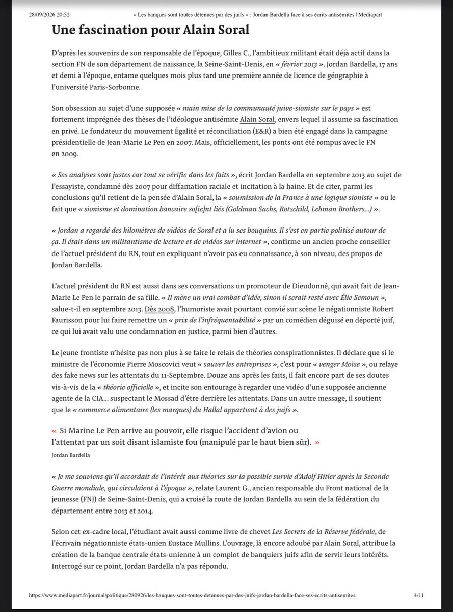 General2goche's tweet photo. L’article complet de #Mediapart sur #Bardella

Thread 🧵 https://t.co/6YfZgE4sFI