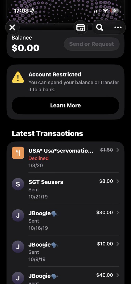TheRealScamxSzn's tweet photo. @imfynerthanfyne Yea my shit restricted for life… been like this since I had ah iPhone 6, I now I have a iPhone 17 Lavender by T-Mobile. And yes I asked “are you telling me for the rest of my life on planet earth I’ll never be able to use Apple Cash ever again?” They said “yes”😭😭 https://t.co/dWHyIMeyJA