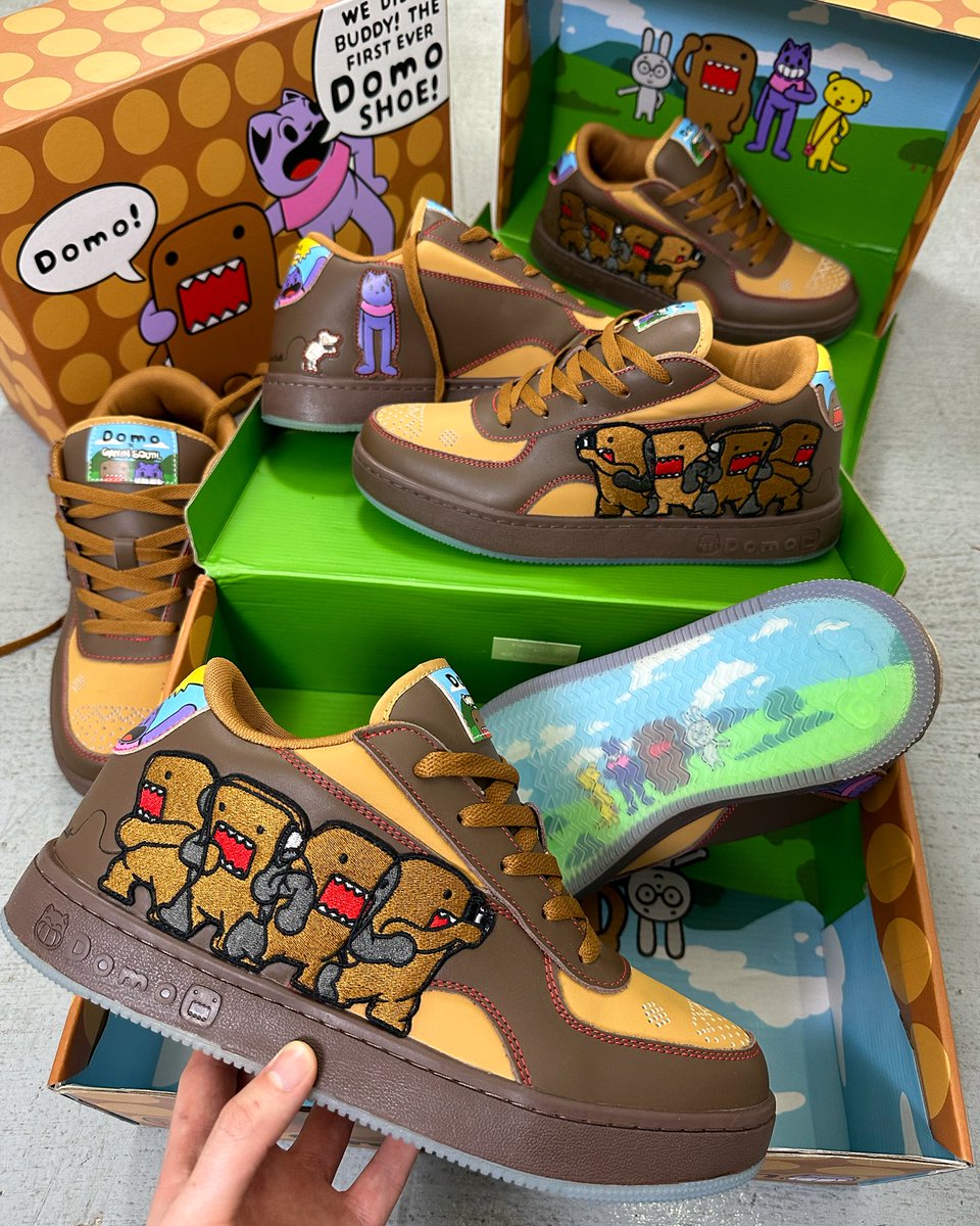 gilfgavin's tweet photo. THE FIRST OFFICIAL DOMO SHOE. IN COLLABORATION WITH ME!!!! https://t.co/OoXwtQAxAn