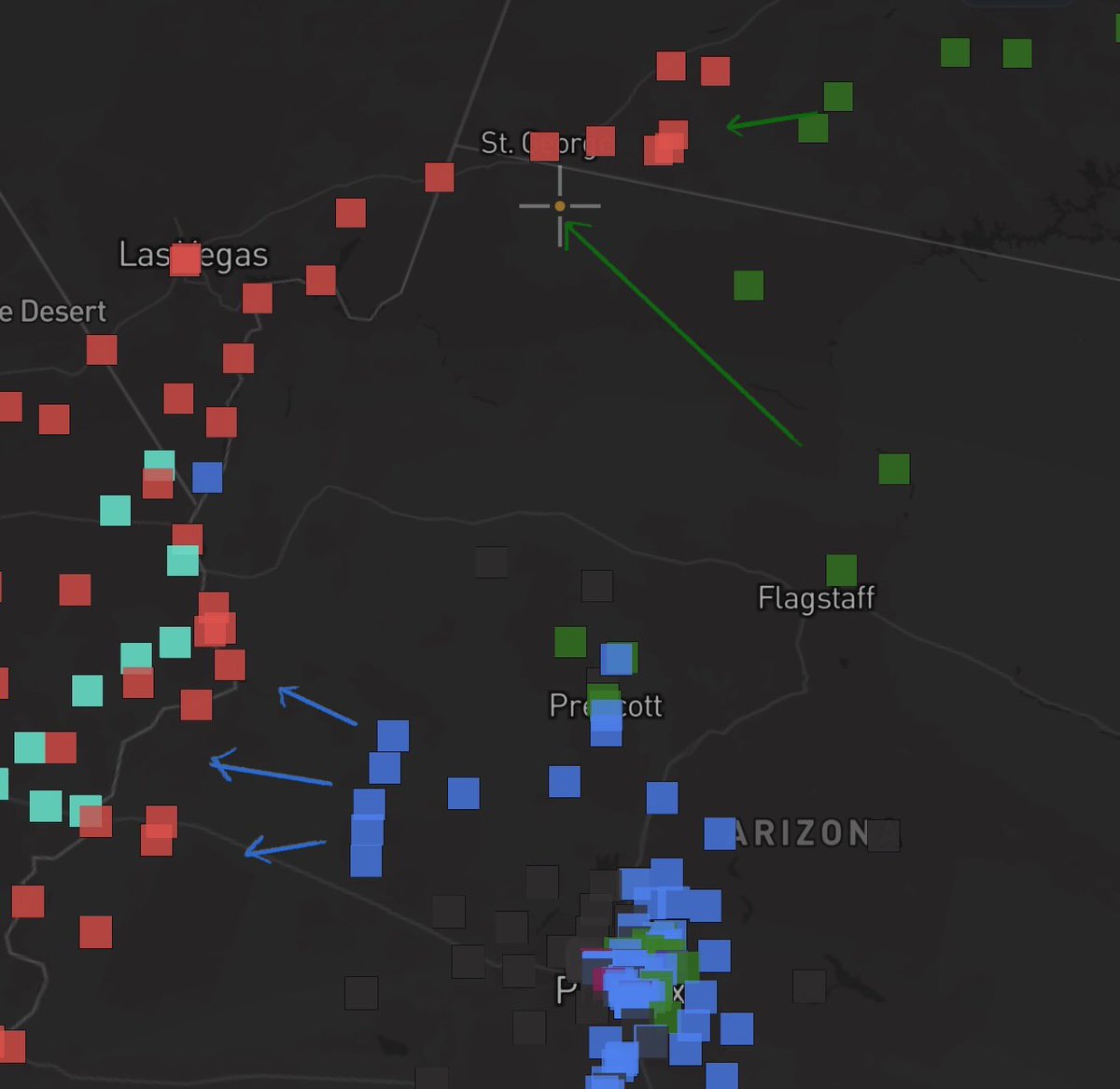 syndicatealerts's tweet photo. HUGE developments in the war for the southwest! ShyGangster (blue) has publicly confirmed they will be joining Napoleon’s efforts to subdue Zeroboy (red). I’m assuming Napoleon’s success with the northern front encouraged Shy to hop on board. https://t.co/SDLadny0k5
